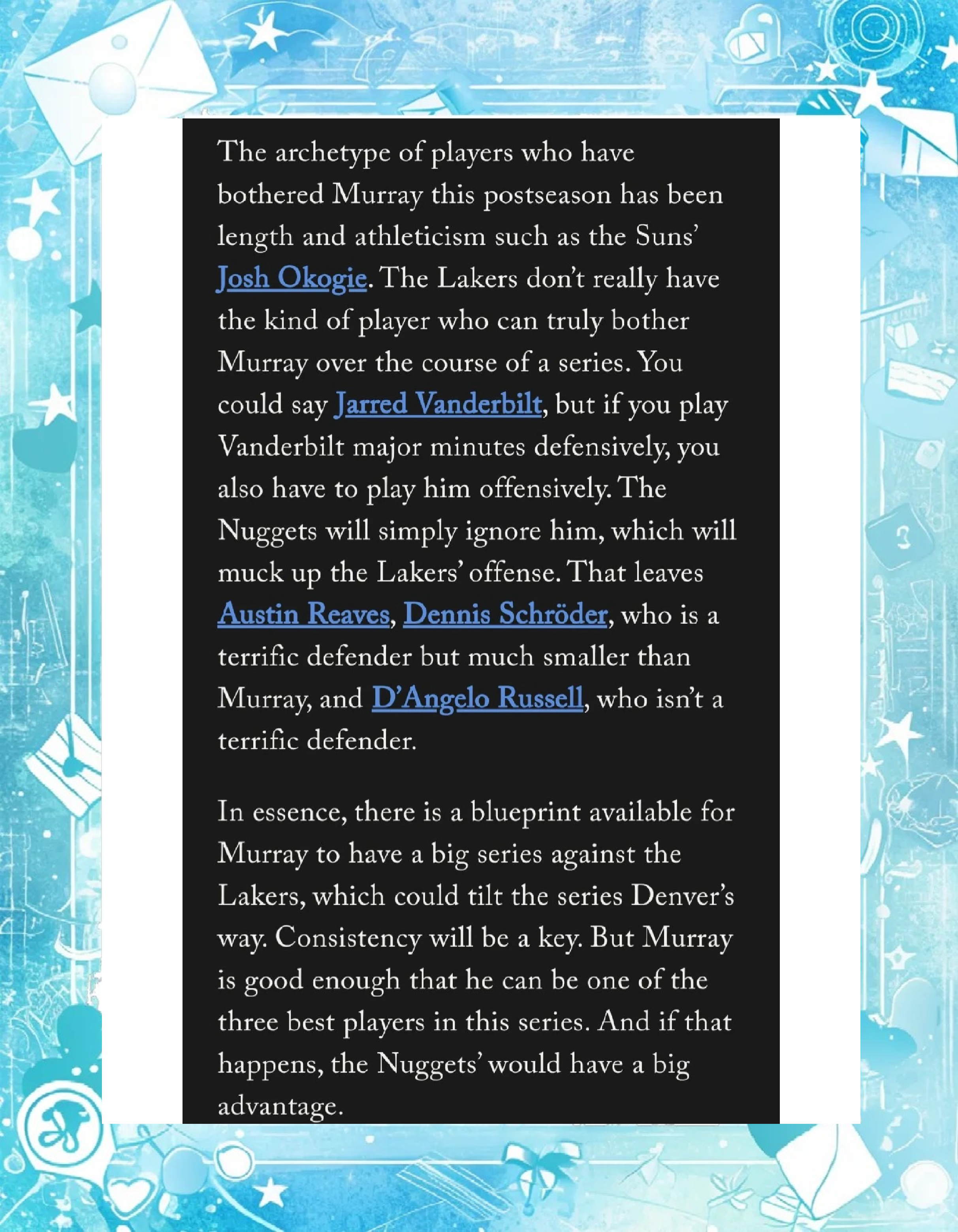 加拿大队引发争议!,穆雷官方宣布出色防守新规气势如虹延续